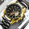 Wholesale Waterproof Non Mechanical Watch With Steel Case Round Dial And Mineral Strengthened Glass Mirror For Men