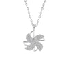 Wholesale Windmill Necklace 925 Sterling Silver Rotatable Pendant Cross Chain Electroplating Original Design