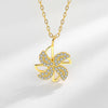 Wholesale Windmill Necklace 925 Sterling Silver Rotatable Pendant Cross Chain Electroplating Original Design