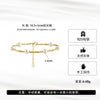 Wholesale Winter Broken Silver Bracelet 925 Sterling Silver Natural Freshwater Pearl Geometric Style With Gold Electroplating For Women