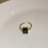Wholesale Women Copper Geometric Inlaid Zircon Ring And Bracelet