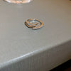 Wholesale Women Copper Geometric Inlaid Zircon Ring And Bracelet