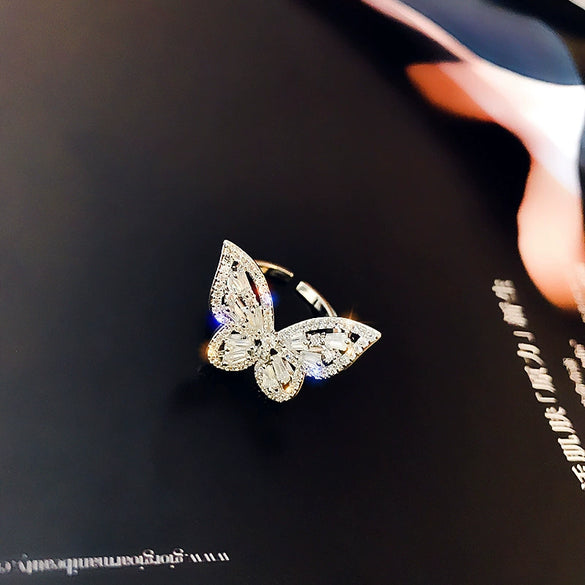 Wholesale Women Copper Geometric Inlaid Zircon Ring And Bracelet