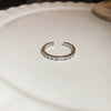 Wholesale Women Copper Geometric Inlaid Zircon Ring And Bracelet