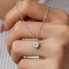 Wholesale Women Fashion Classic Silver 925 Sterling Silver Pendant With Moissanite And Geometric Design Jewelry
