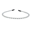 Wholesale Women Metal Handwrapped Narrow Headband Set With Pearl Rhinestone Electroplated Natural Style