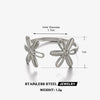 Wholesale Women Stainless Steel Flower Ring With Electroplating And Simple Style