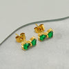 Wholesale Women 316L Stainless Steel 18K Zircon Inlaid Bow Earrings