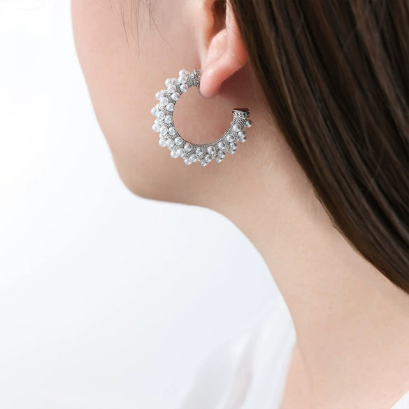Wholesale Women Titanium Steel Geometric Electroplated Simple Elegant Light Luxury Earrings