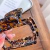 Wholesale Women's Acetate Square Hollow Simple Retro Clip Back Hair Tie Shark Clip Hairpin