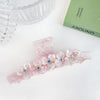 Wholesale Women's Acetic Acid Diamond Hair Accessories Mori Retro Style Grab Clip