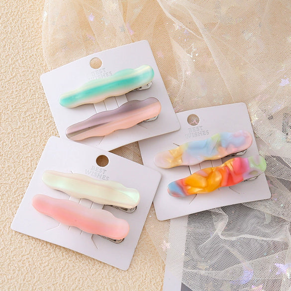 Wholesale Women's Acetic Acid Duckbill Clip Hairpin Cute Minimalist Niche Design Factory Price
