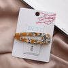 Wholesale Women's Acrylic Duckbill Clip Hair Accessories With Gold Inlaid And Marble Effect