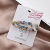 Wholesale Women's Acrylic Duckbill Clip Hair Accessories With Gold Inlaid And Marble Effect