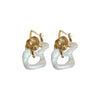 Wholesale Women's Acrylic Geometric Exaggerated Handmade Circle Twist Earrings