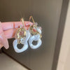 Wholesale Women's Acrylic Geometric Exaggerated Handmade Circle Twist Earrings