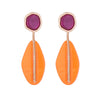 Wholesale Women's Acrylic Geometric Polished Exaggerated Earrings