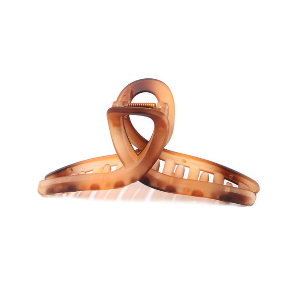 Wholesale Women's Acrylic Hair Grab Clip Simple Geometric Style Baking Paint Process