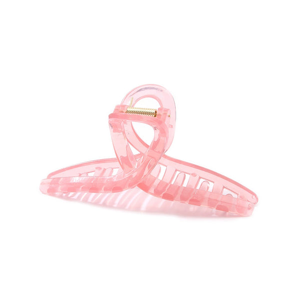 Wholesale Women's Acrylic Hair Grab Clip Simple Geometric Style Baking Paint Process