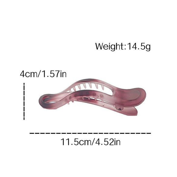 Wholesale Women's Acrylic Handmade Duckbill Clip Hair Accessories With Gradient Frosted Style And Simple Advanced Sense
