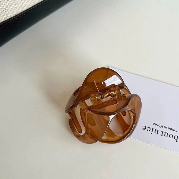 Wholesale Women's Acrylic Handmade Shark Clip Hairpin