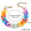 Wholesale Women's Acrylic Heartshaped Beaded Bracelet With Geometric And Floral Patterns And Polishing Treatment
