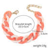 Wholesale Women's Acrylic Heartshaped Beaded Bracelet With Geometric And Floral Patterns And Polishing Treatment