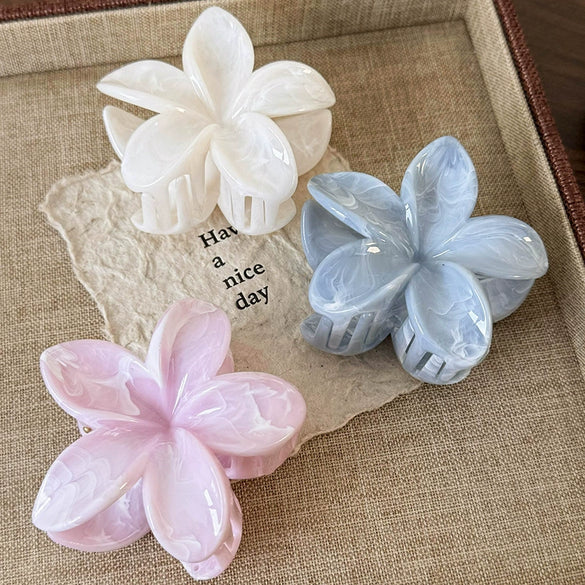 Wholesale Women's Acrylic Plant Flowers Style Baked Enamel Hairpin
