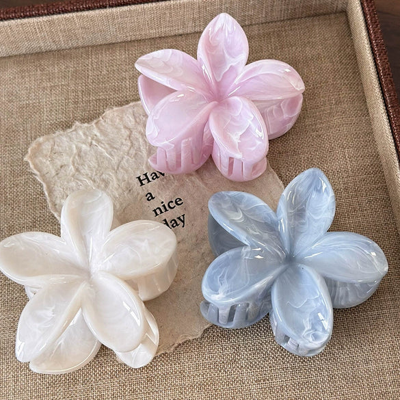 Wholesale Women's Acrylic Plant Flowers Style Baked Enamel Hairpin