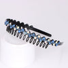Wholesale Women's Acrylic Rhinestone Geometric Painted Wave Headband Hair Accessory