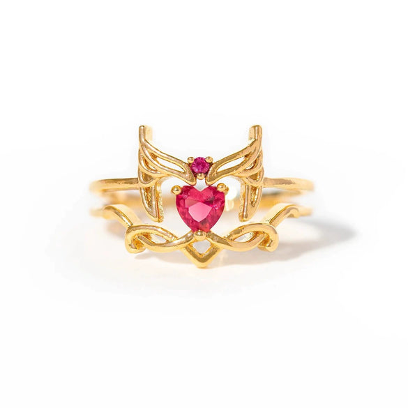 Wholesale Women's Adjustable Ring Copper Geometric Zircon Flower Bow Style
