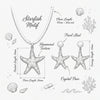 Wholesale Women's Adult Casual Style Animal Zodiac Alloy Electroplated Starfish Pendant Necklace And Earrings