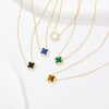 Wholesale Women's All Match Light Luxury Collar 925 Silver Necklace With Four Leaf Clover Pendant And Conventional Chain Zircon Designed Geometric Styling