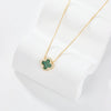 Wholesale Women's All Match Light Luxury Collar 925 Silver Necklace With Four Leaf Clover Pendant And Conventional Chain Zircon Designed Geometric Styling