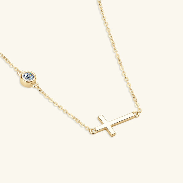 Wholesale Women's Allmatch Geometric Moissanite Necklace With S925 Sterling Silver Ochain And Electroplating Design