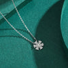 Wholesale Women's Allmatch Lucky Flower Sterling Silver 925 Pendant Necklace With Cross Chain And Seiko Design
