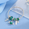 Wholesale Women's Allmatching Stainless Steel Bracelet With Diamond Embedded Heart Shape And Animal Zodiac Patterns