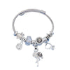Wholesale Women's Allmatching Stainless Steel Bracelet With Diamond Embedded Heart Shape And Animal Zodiac Patterns