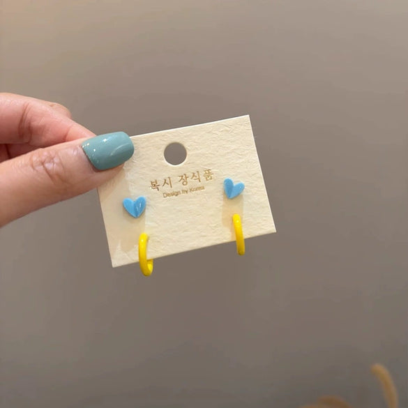 Wholesale Women's Alloy And 925 Silver Heart Shape Electroplated Pearl Love Earrings