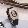 Wholesale Women's Alloy And Stainless Steel Barrelshaped Quartz Watch With Diamond Set And Fashion Style