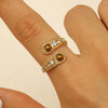 Wholesale Women's Alloy And Tiger Eye Stone Geometric Style Electroplated Regular Chain Necklace
