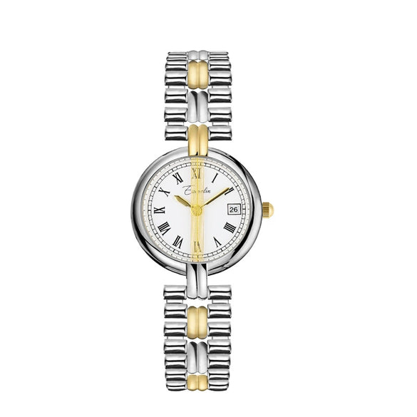 Wholesale Women's Alloy Belt Round Dial Mineral Reinforced Glass Mirror Leisure Style Watch