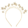 Wholesale Women's Alloy Bridal Headband With Double Layer Star Design Letter Text Flower Pattern And Electroplating Treatment