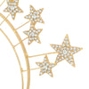 Wholesale Women's Alloy Bridal Headband With Double Layer Star Design Letter Text Flower Pattern And Electroplating Treatment