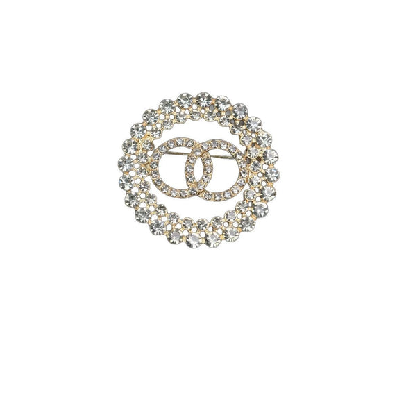 Wholesale Women's Alloy Brooch In Palace Style With Heart And Geometric Patterns And Electroplating Treatment