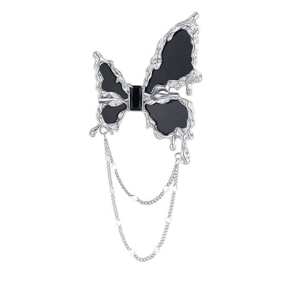 Wholesale Women's Alloy Butterfly Suit Brooch With Electroplating Design