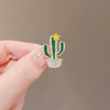 Wholesale Women's Alloy Cactus Flower Antiexposure Brooch With Electroplating For Fixing Clothes