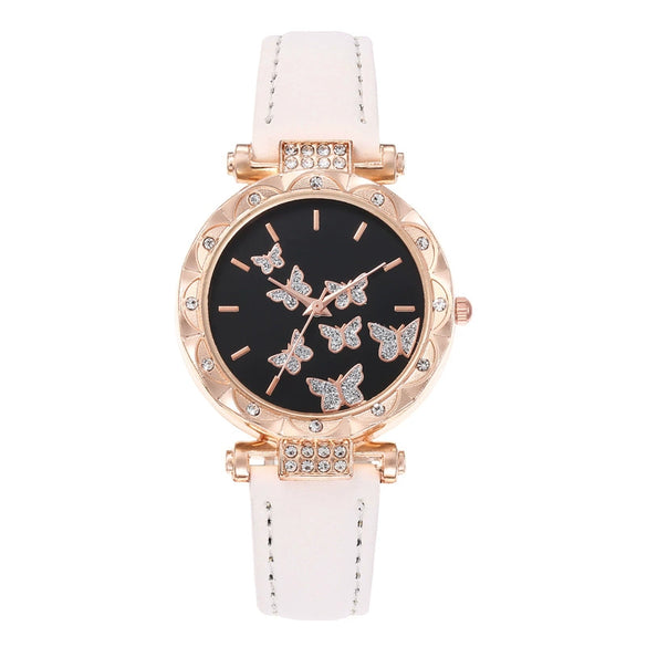 Wholesale Women's Alloy Case Imitation Leather Strap Round Dial Leisure Watch