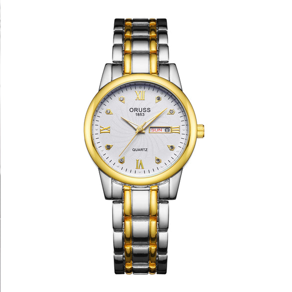 Wholesale Women's Alloy Case Mineral Reinforced Glass Mirror Business Style Digital Watches