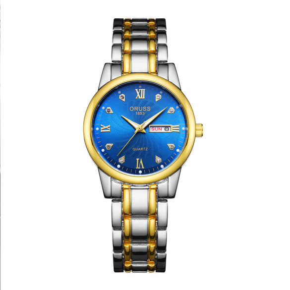 Wholesale Women's Alloy Case Mineral Reinforced Glass Mirror Business Style Digital Watches